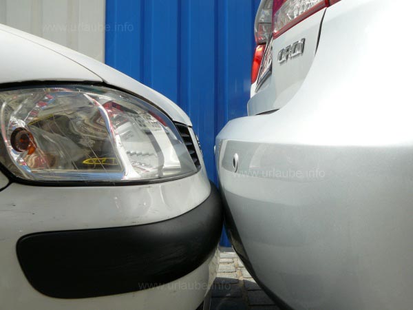 Parked cars in Madrid