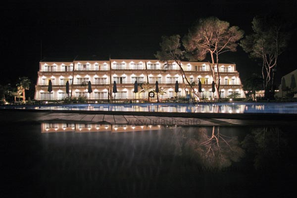 Impressive light display at night