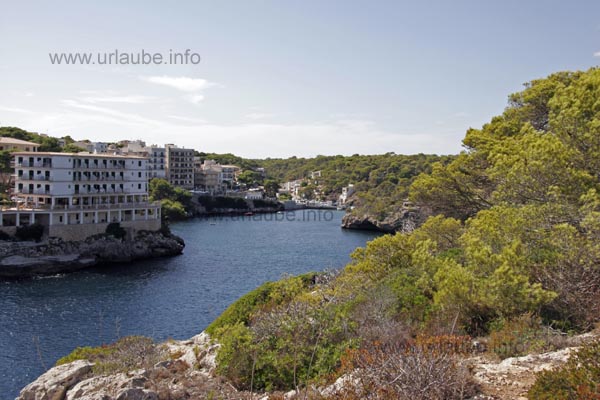 View from the light house in the bay of Cala Figuera
