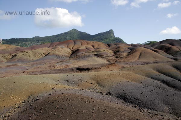Coloured earth in Chamarel