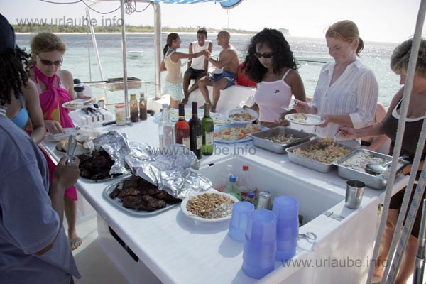 Lunch Buffet in the Catamaran