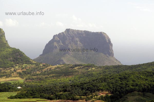 The 556 m heighted Morne Brabant pictured from the National Park