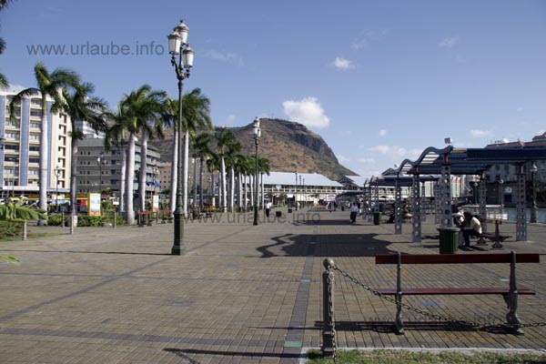 Harbour promenade of Port Louis