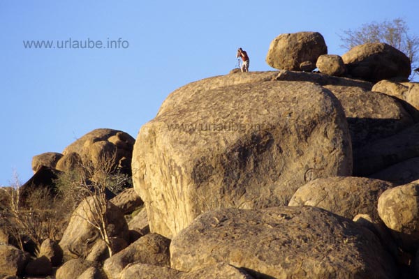 Rock landscape at the Mowani Mountain Camp