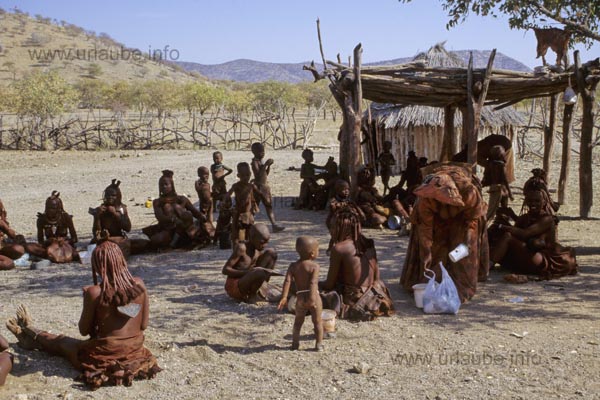 In the Himba village