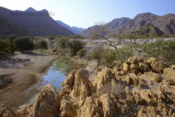 Landscape at the dry river Ombonde