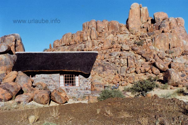 Huts in the canyon lodge