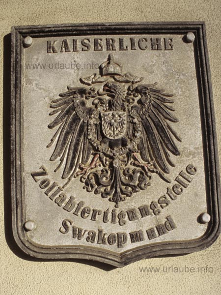 Signpost of the imperial main customs office