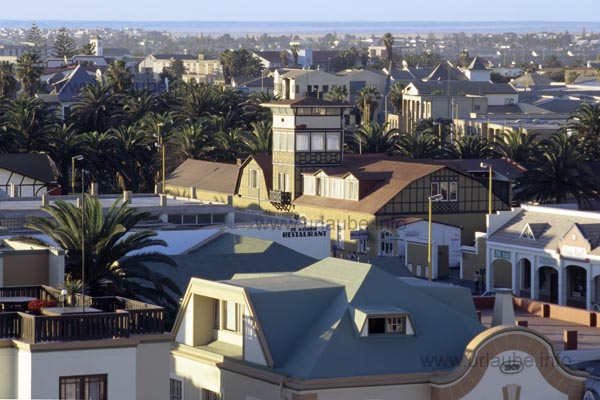Swakopmund viewed from the tower of the Woermann House