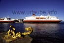 MS Vesteralena and MS Polarlys at the harbour of Trondheim