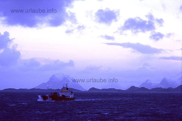 Winter landscape between Nesna and the Artic Circle in a soft and fascinating light of the early morning
