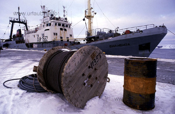 Russian trawler at the harbour of Kirkenes