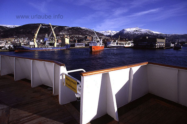 In the harbour of Bergen. The journey is over.