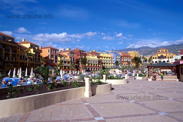 View to the whole hotel complex taken from the seaside