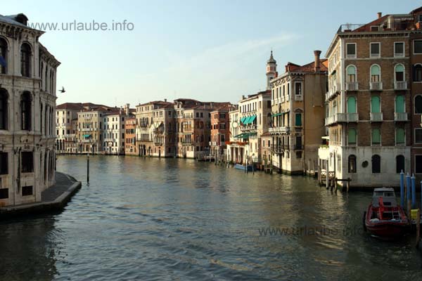 The Canal Grande viewed from the Rialto bridge