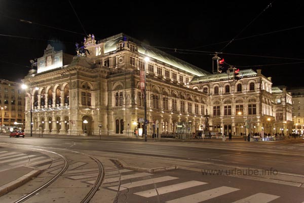 The State Opera House of Vienna at Night