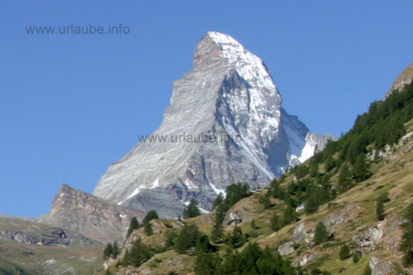 Lucky those who catch the Matterhorn without one single cloud