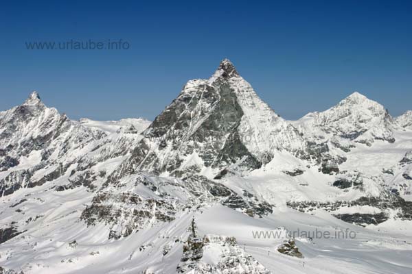 The Matterhorn viewed from the Klein Matterhorn (winter)