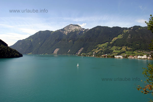 Lake Lucerne at the south by Brunnen