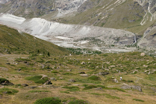 Side moraine of the Zmutt-Glacier